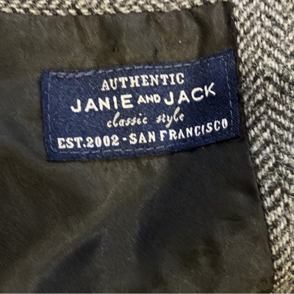 NWT- Janie and Jack Herringbone Suit Set - Picture 4 of 9